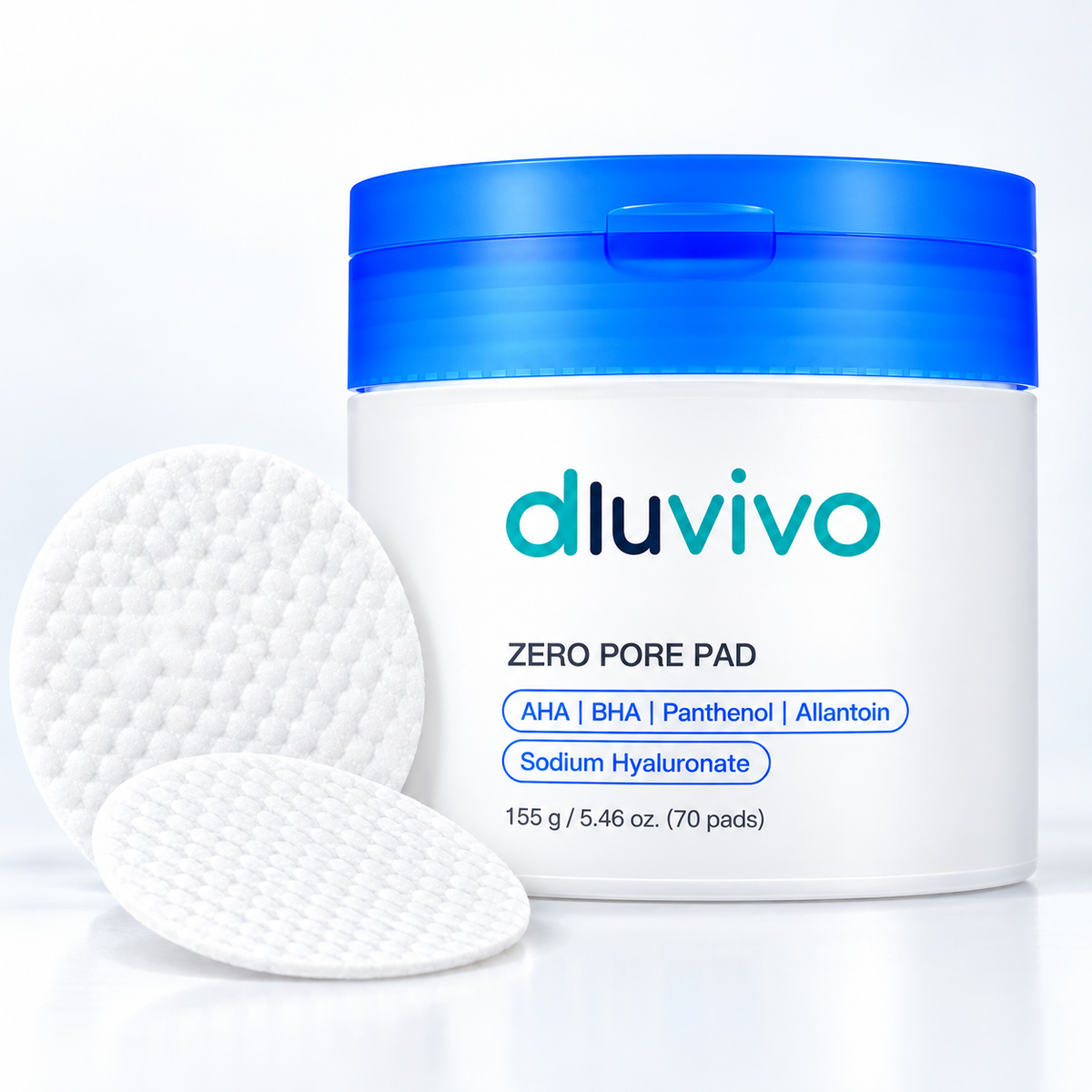 Dluvivo® Zero Pore Pads – Dual-Texture AHA + BHA Pore Care Pads