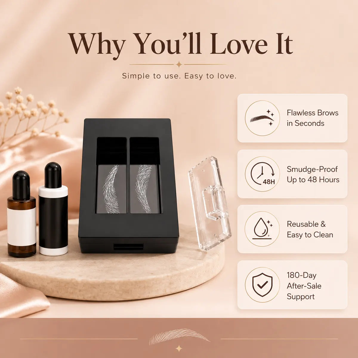 Dluvivo® BrowForm Brow Stamp Kit