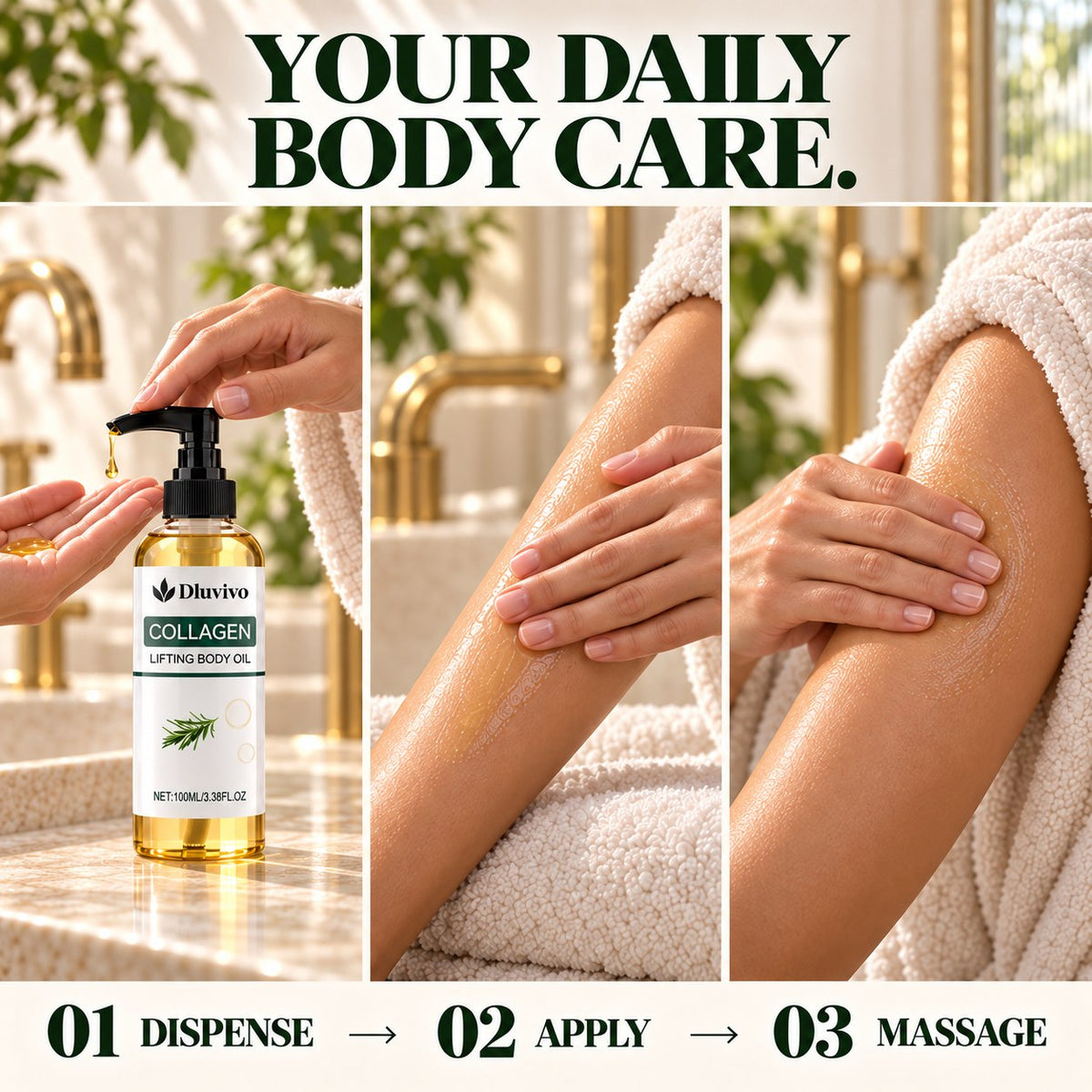 Craftaroq® Collagen Firming Body Oil — Smoother, Nourished-Looking Skin