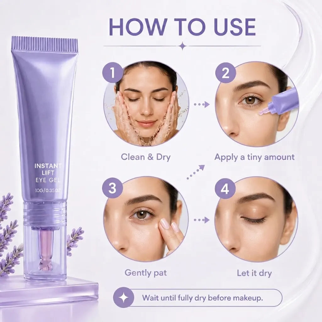 Instant Lift Eye Gel for Under-Eye Bags, Puffiness & Fine Lines
