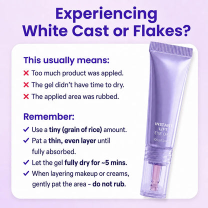 Instant Lift Eye Gel for Under-Eye Bags, Puffiness & Fine Lines