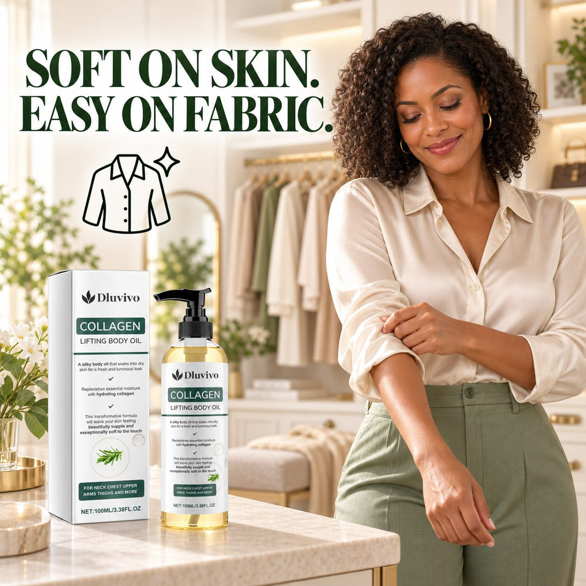 Craftaroq® Collagen Firming Body Oil — Smoother, Nourished-Looking Skin