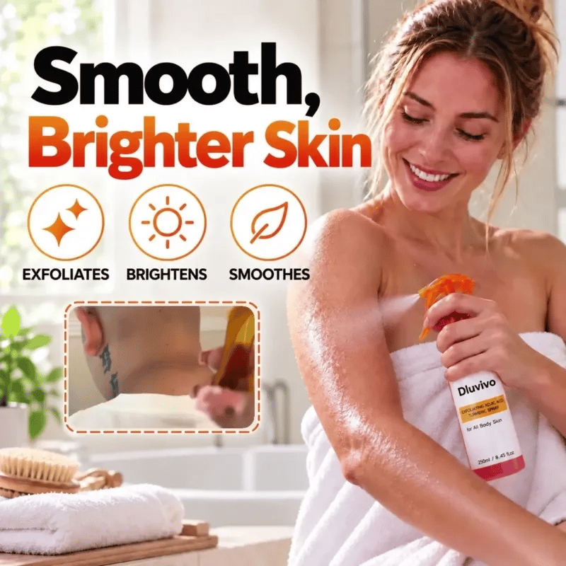 No-Scrub Face & Body Exfoliating Spray for Rough, Bumpy-Feeling Skin